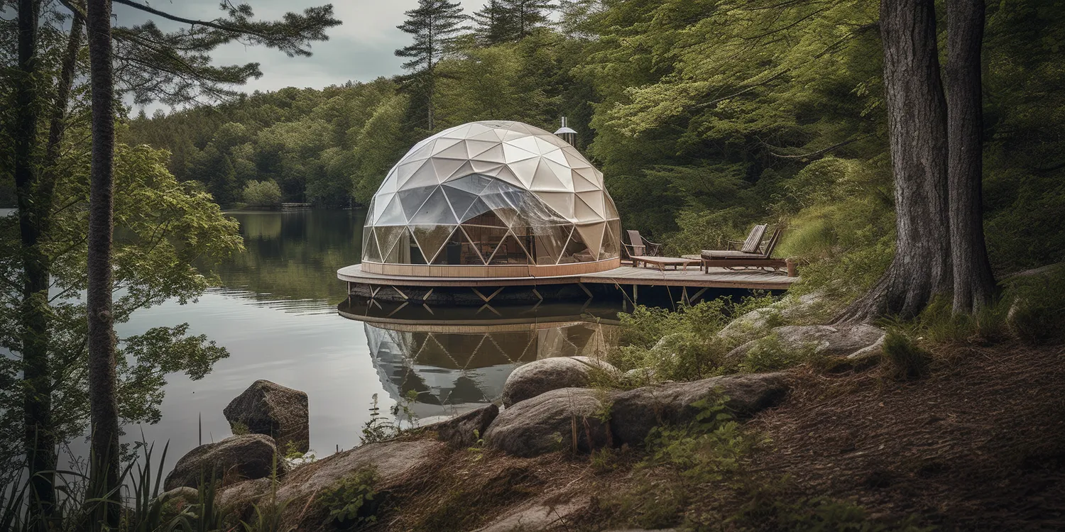 Glamping namiot sferyczny