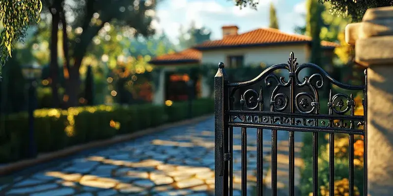 Metallzaun aus Polen